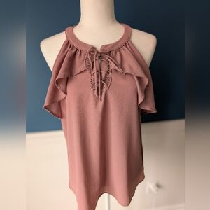 Elegant Mauve Halter Top